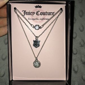 Juicy Couture triple layer necklace